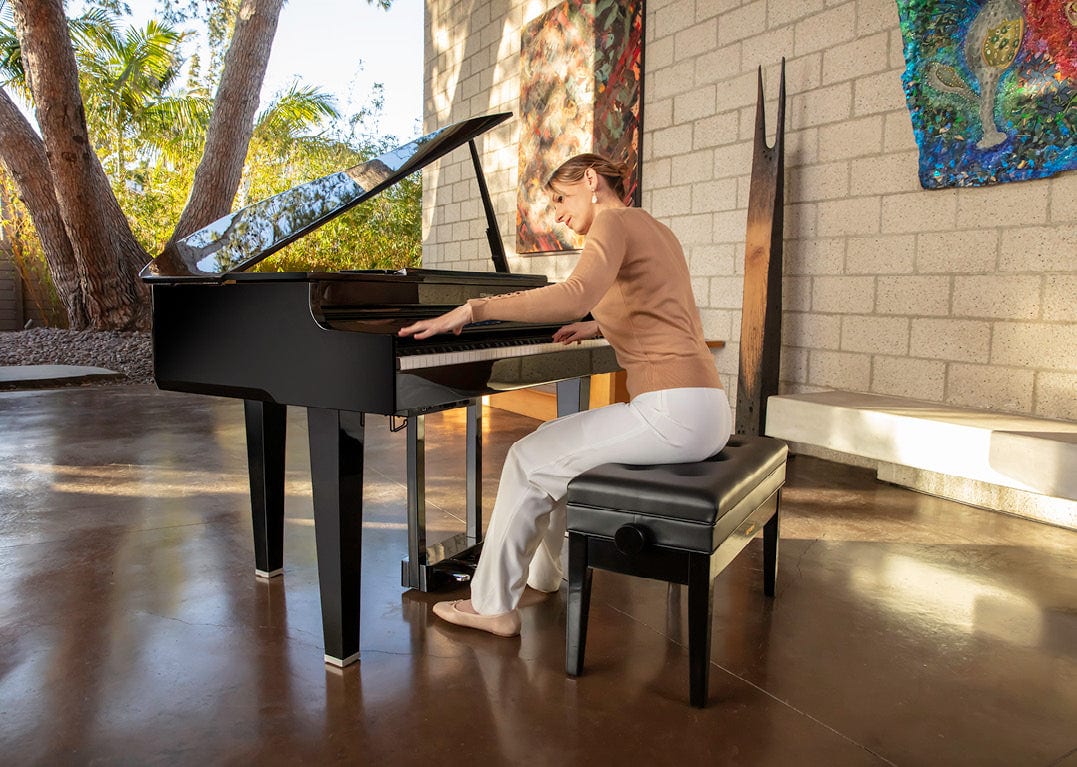 Roland GP6 Digital Grand Piano; Polished Ebony Concert Package - Image 10