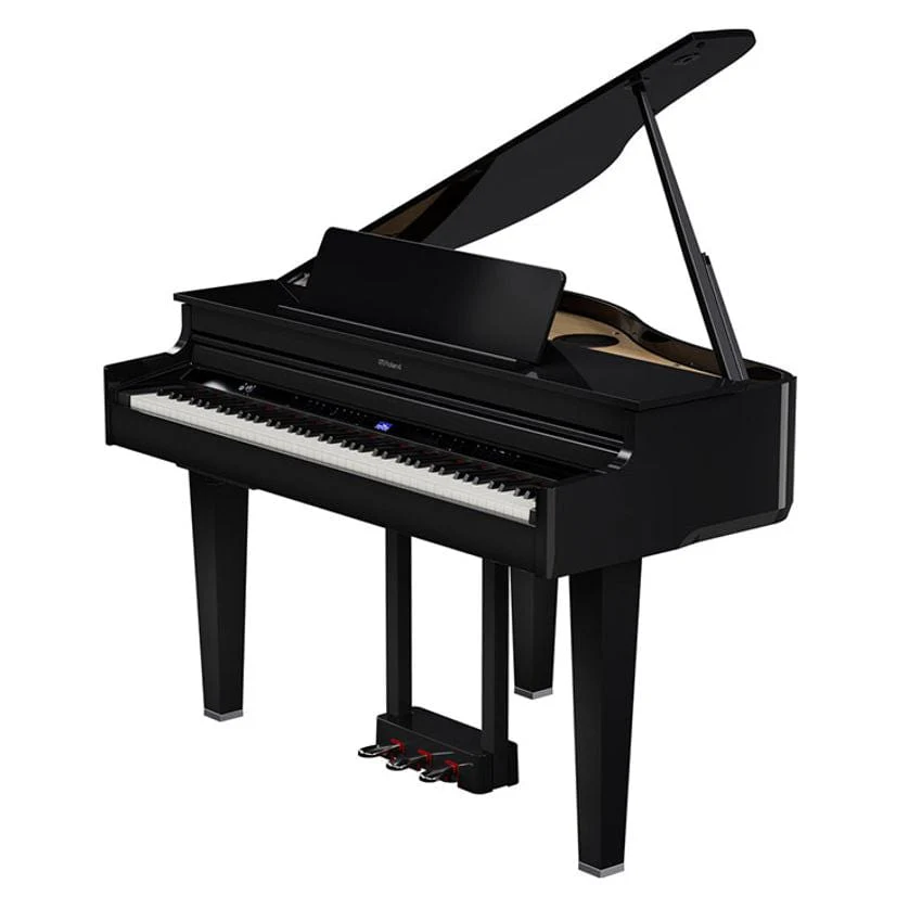 Roland GP6 Digital Grand Piano; Polished Ebony Concert Package - Image 3