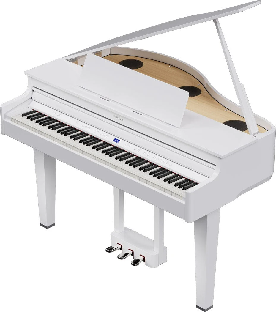 Roland GP6 Digital Grand Piano; Polished White Branded Package - Image 10