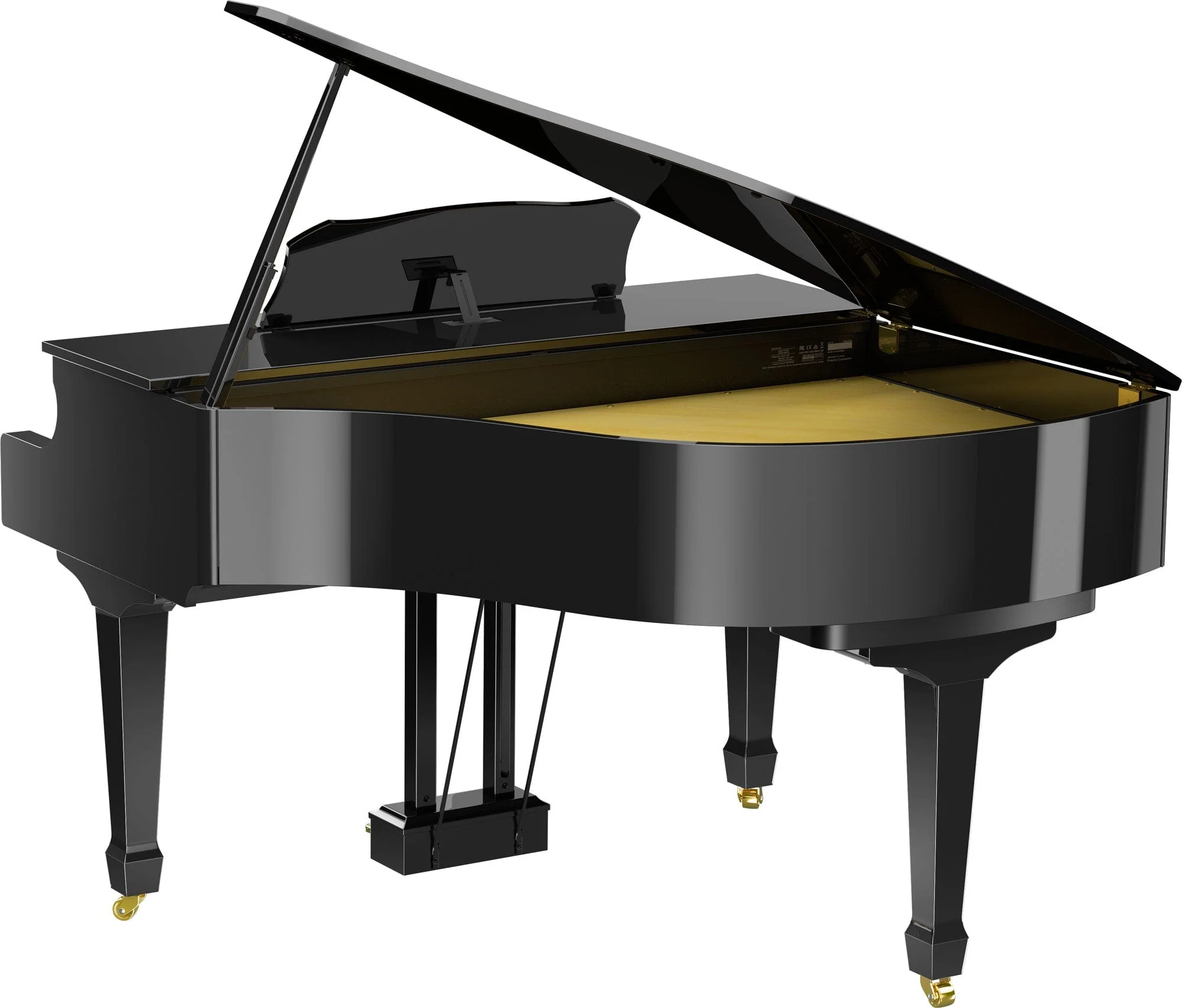 Roland GP9 Digital Grand Piano; Polished Ebony Concert Package - Image 5