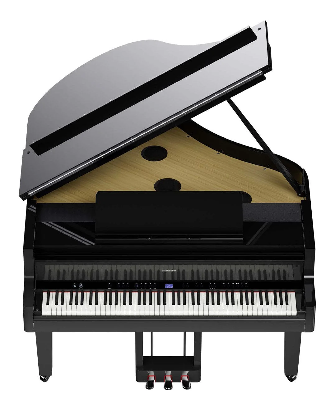 Roland GP9 Digital Grand Piano; Polished White Concert Package - Image 6