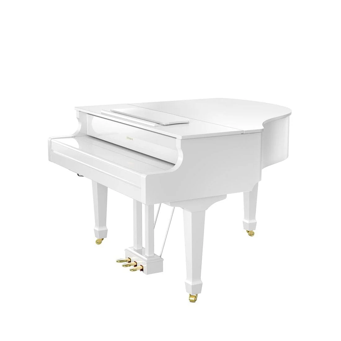 Roland GP9M Self-Playing Digital Grand Piano; Polished White Concert Package - Image 4