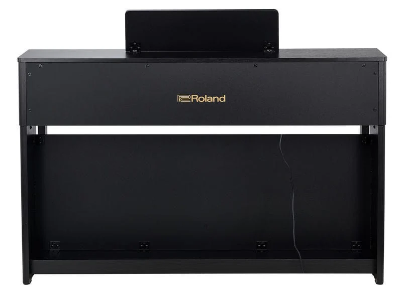 Roland HP702 Charcoal Black with Piano Stool & Roland RH200 Headphones - Image 13