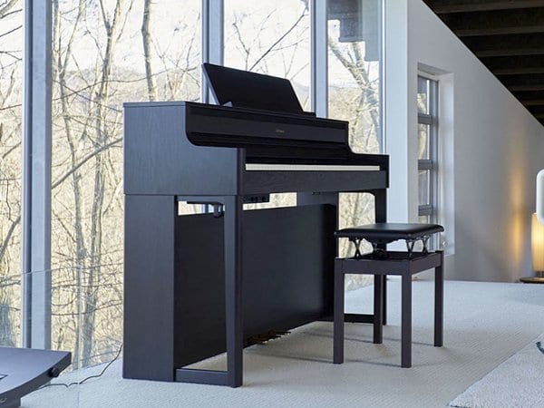 Roland HP702 Digital Piano; Charcoal Black - Image 3