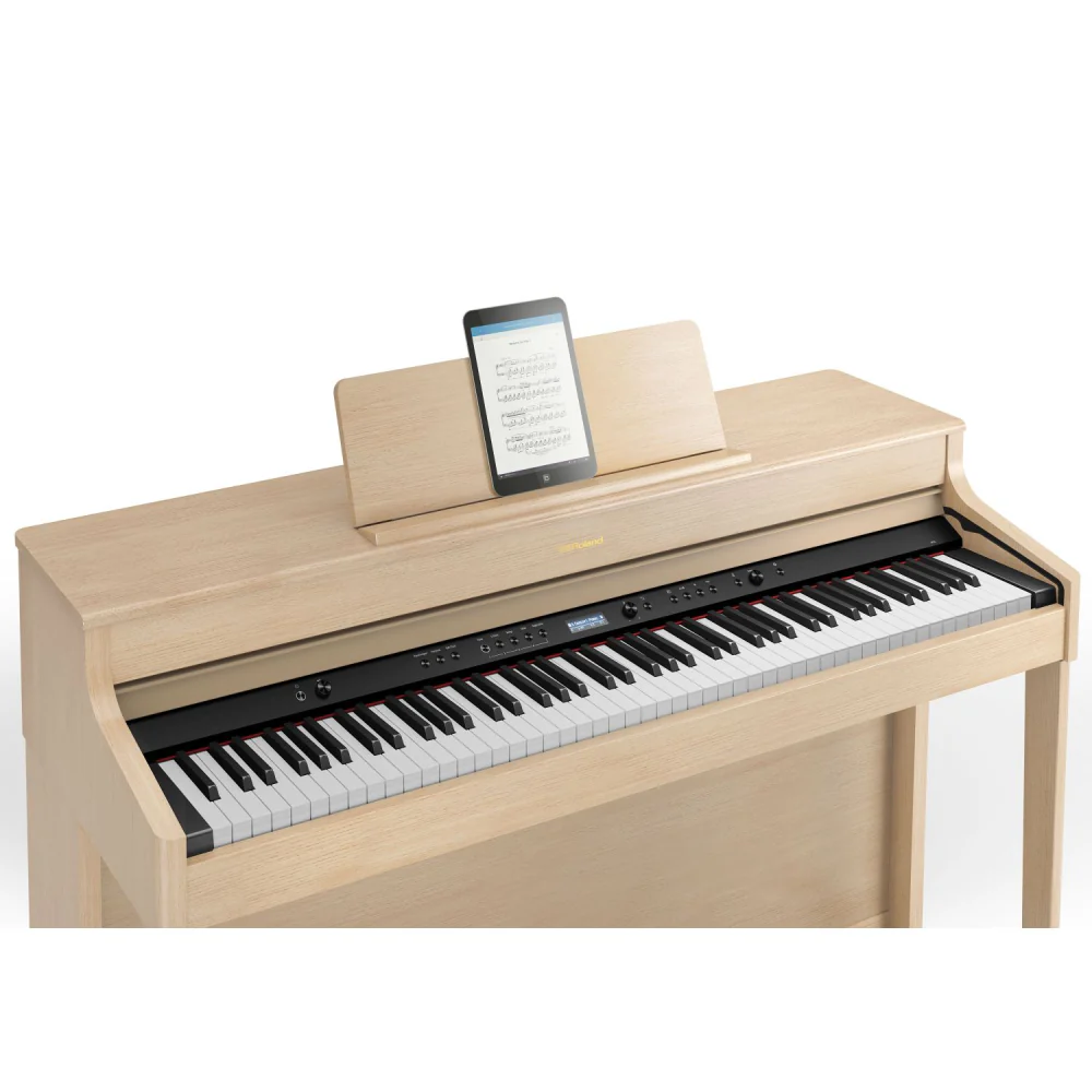 Roland HP702 Digital Piano; Light Oak - Image 11