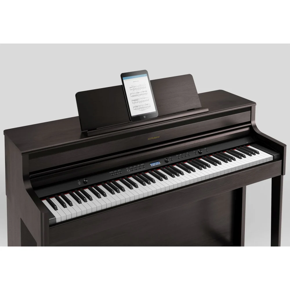 Roland HP704 Digital Piano; Dark Rosewood - Image 8
