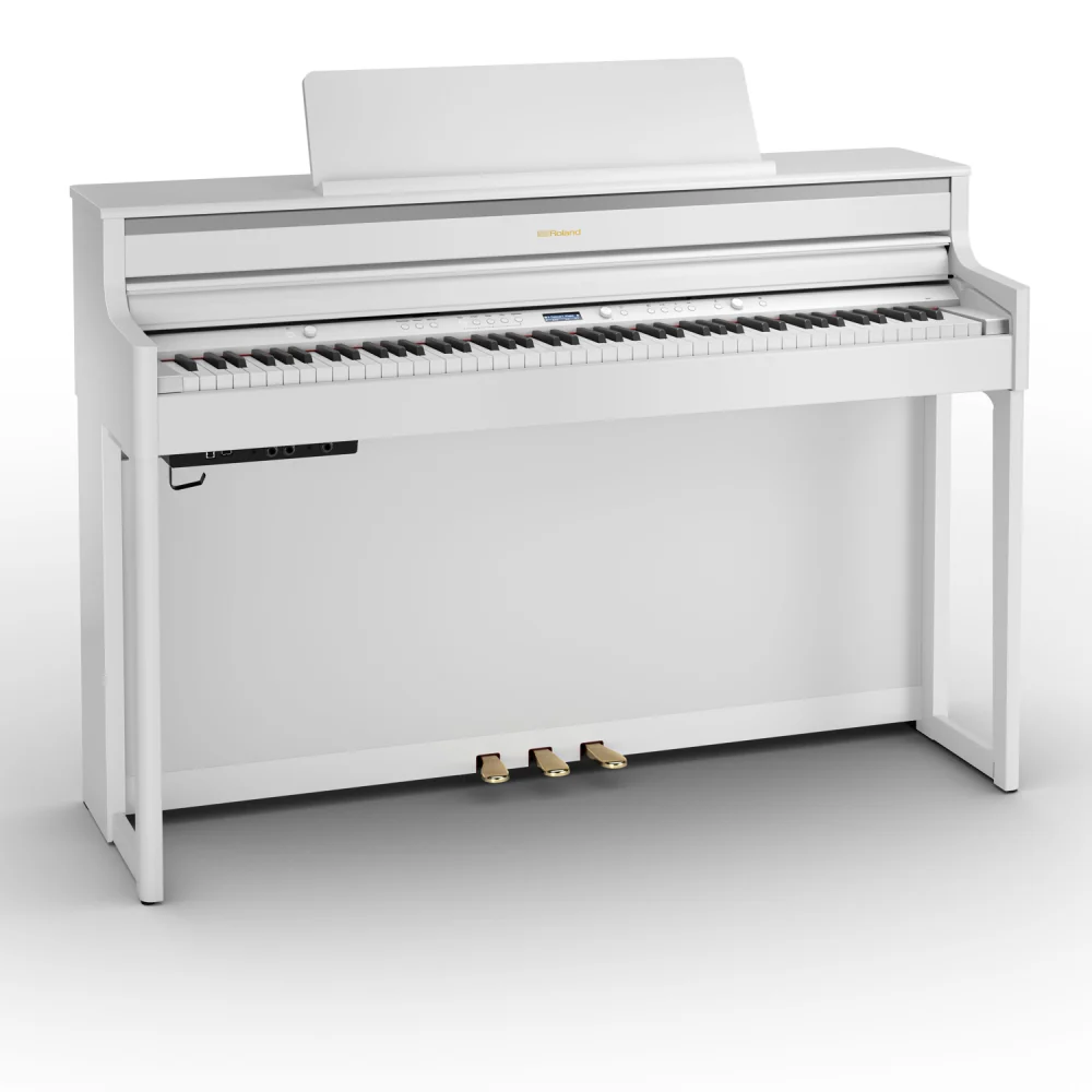 Roland HP704 Digital Piano; White - Image 8