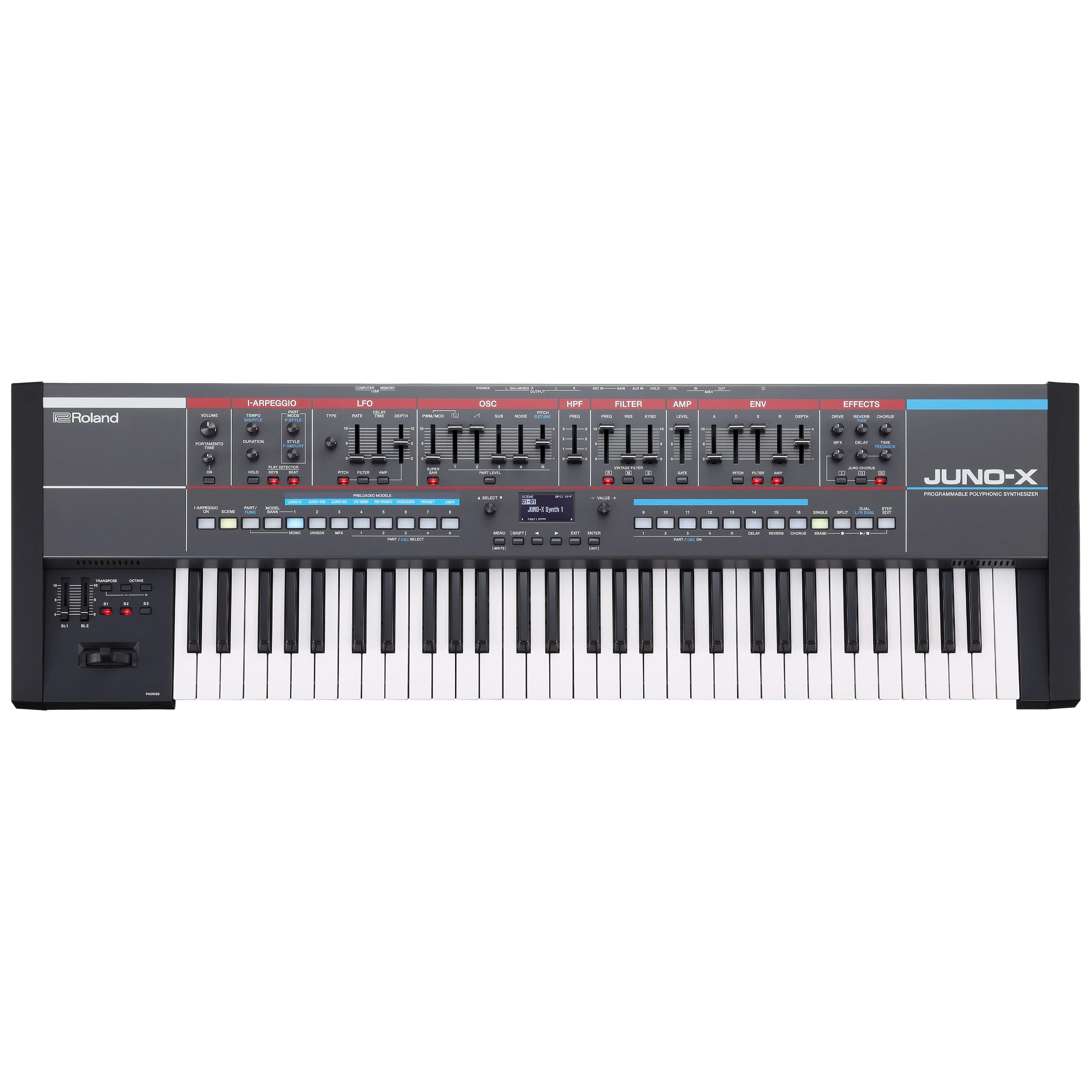 Roland Juno-X Programmable Polyphonic Synthesizer - Image 4