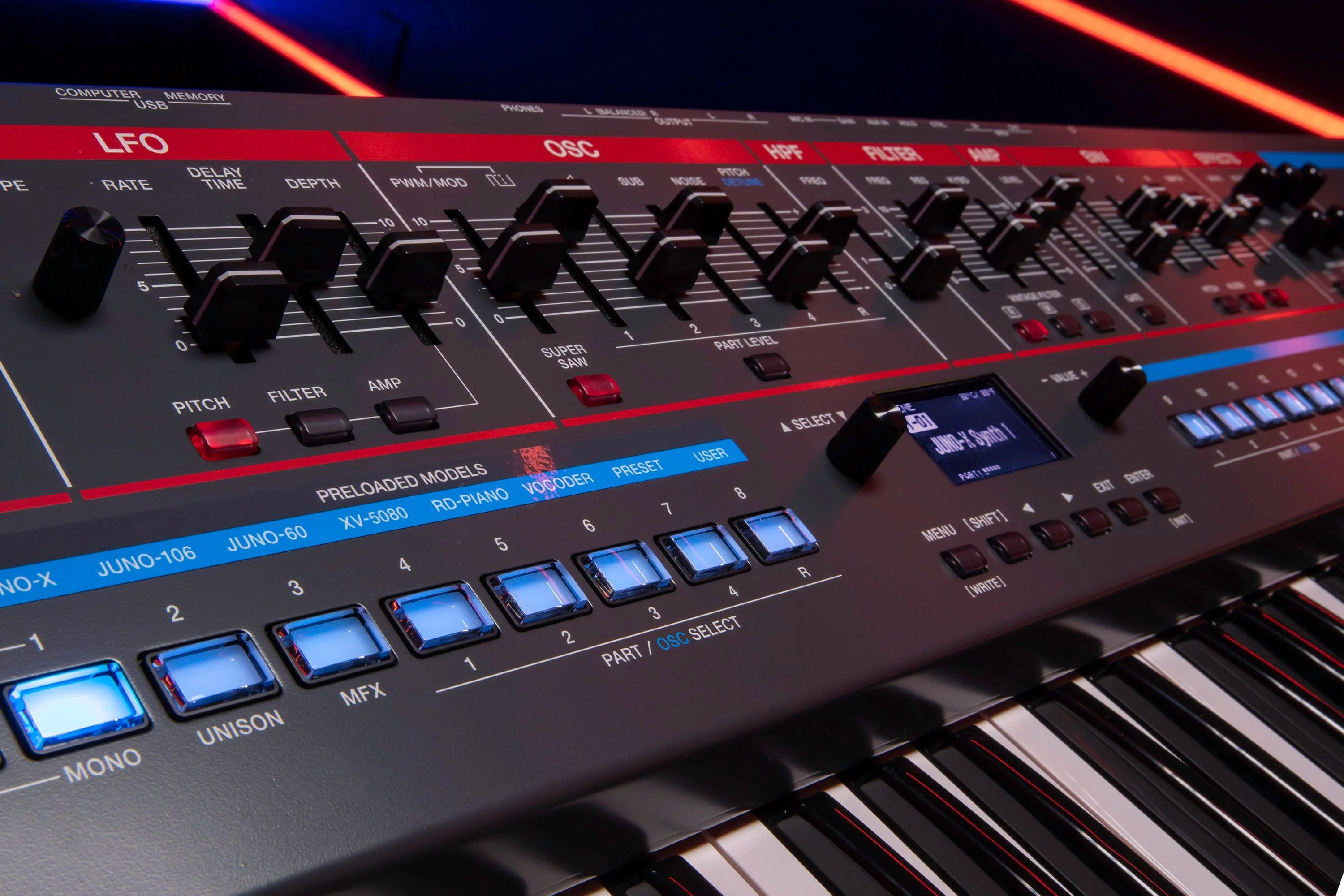 Roland Juno-X Programmable Polyphonic Synthesizer - Image 8