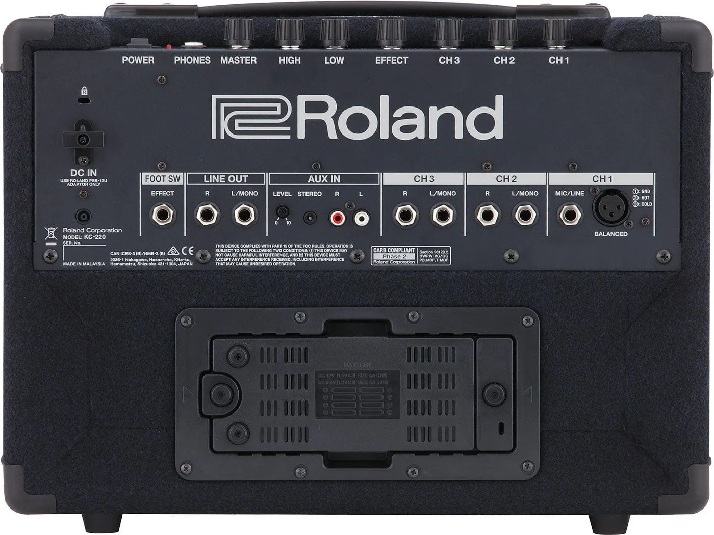 Roland KC220 30w Stereo Battery Powered Keyboard Amplifier - Image 3