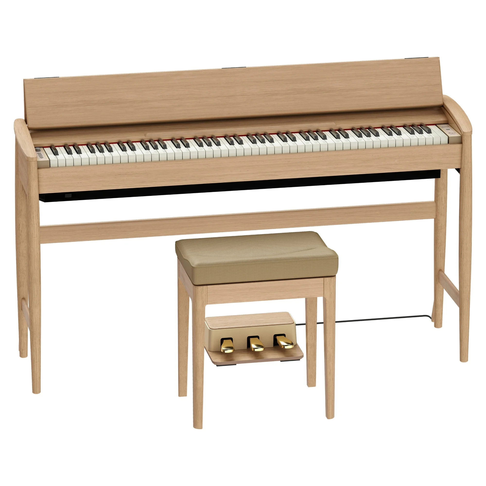 Roland Kiyola KF-20 Pure Oak | Premium Bundle Incl RH300 Headphones & Bench - Image 2
