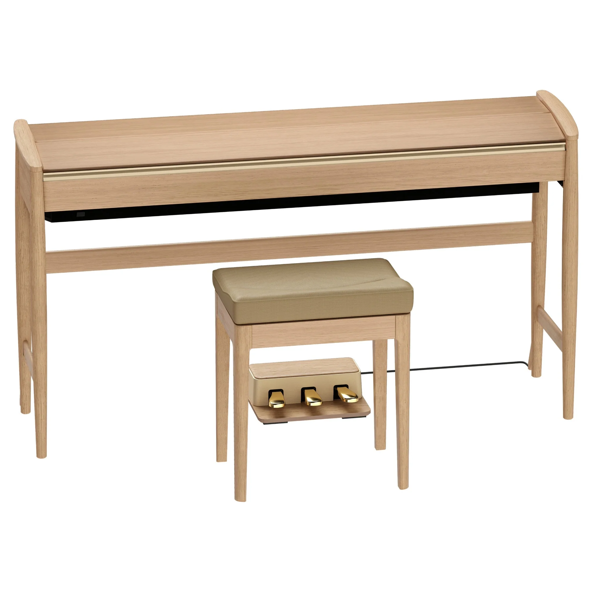 Roland Kiyola KF-20 Pure Oak | Premium Bundle Incl RH300 Headphones & Bench - Image 3