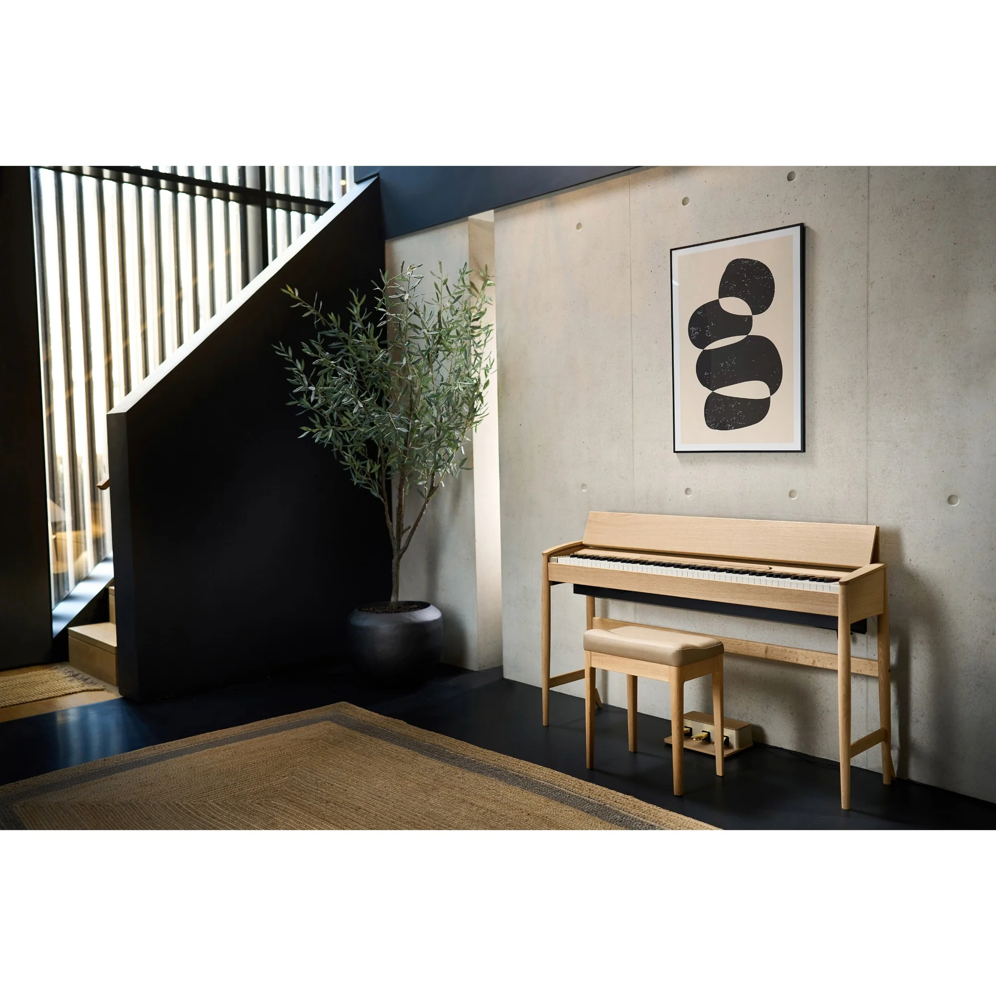Roland Kiyola KF-20 Pure Oak | Premium Bundle Incl RH300 Headphones & Bench - Image 4