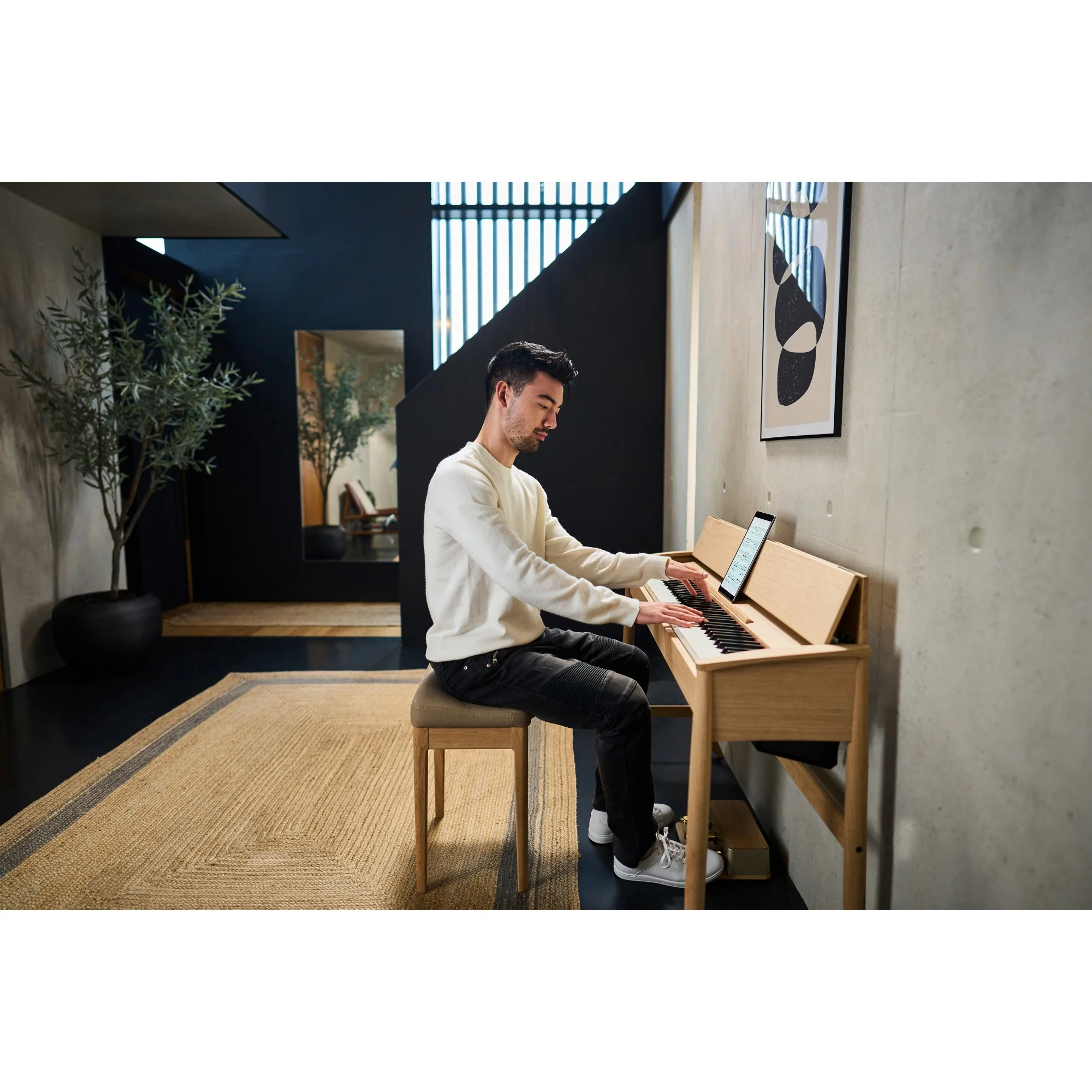 Roland Kiyola KF-20 Pure Oak | Premium Bundle Incl RH300 Headphones & Bench - Image 6