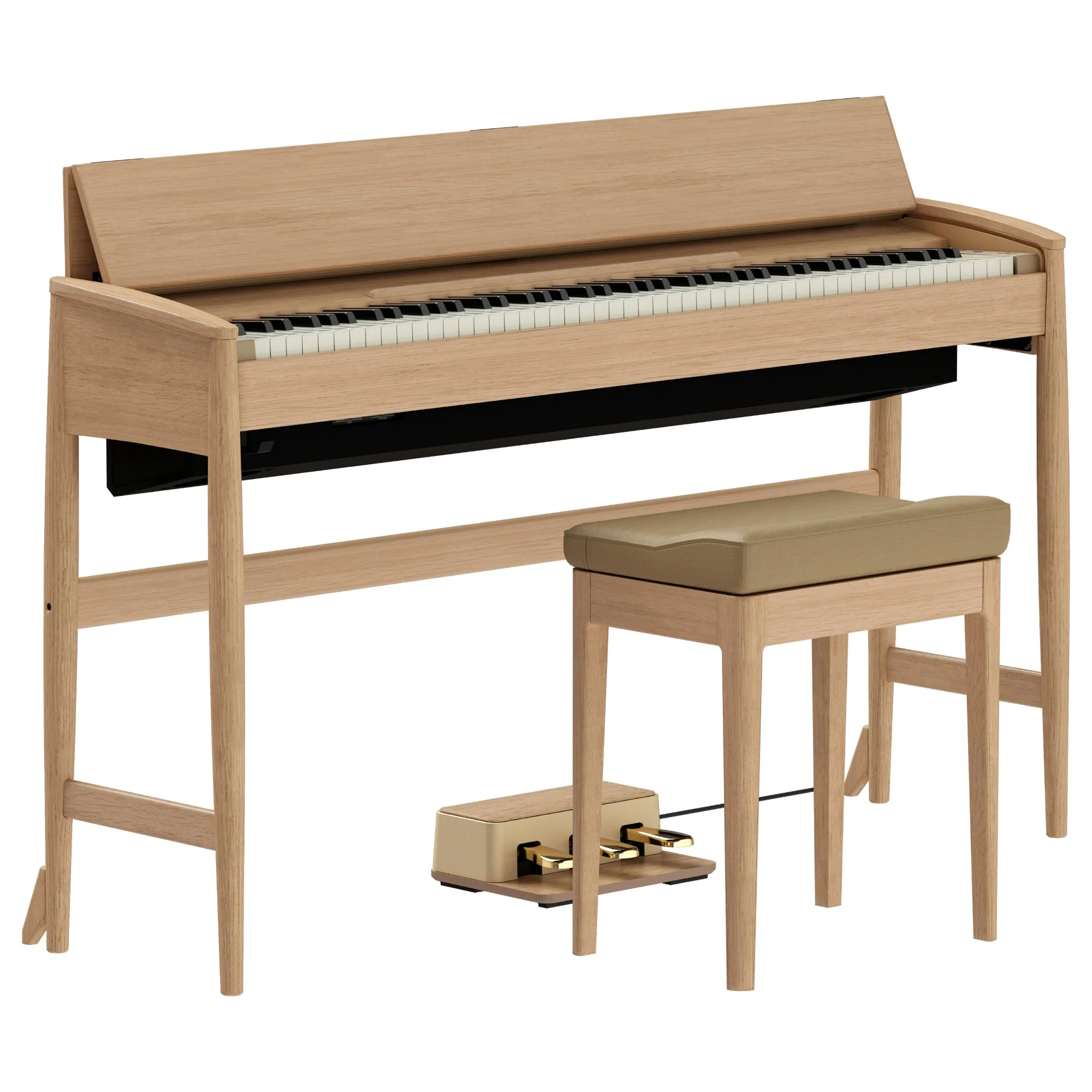 Roland Kiyola KF-20 Pure Oak | Premium Bundle Incl RH300 Headphones & Bench - Image 7