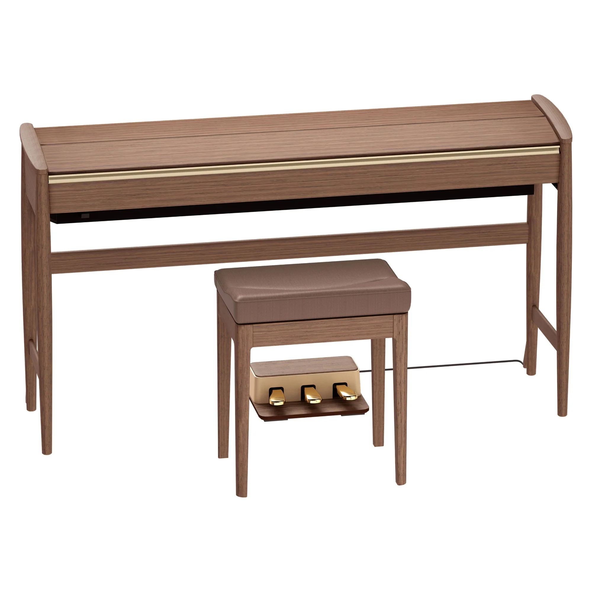 Roland Kiyola KF-20 Walnut | Premium Bundle Incl RH300 Headphones & Bench - Image 3