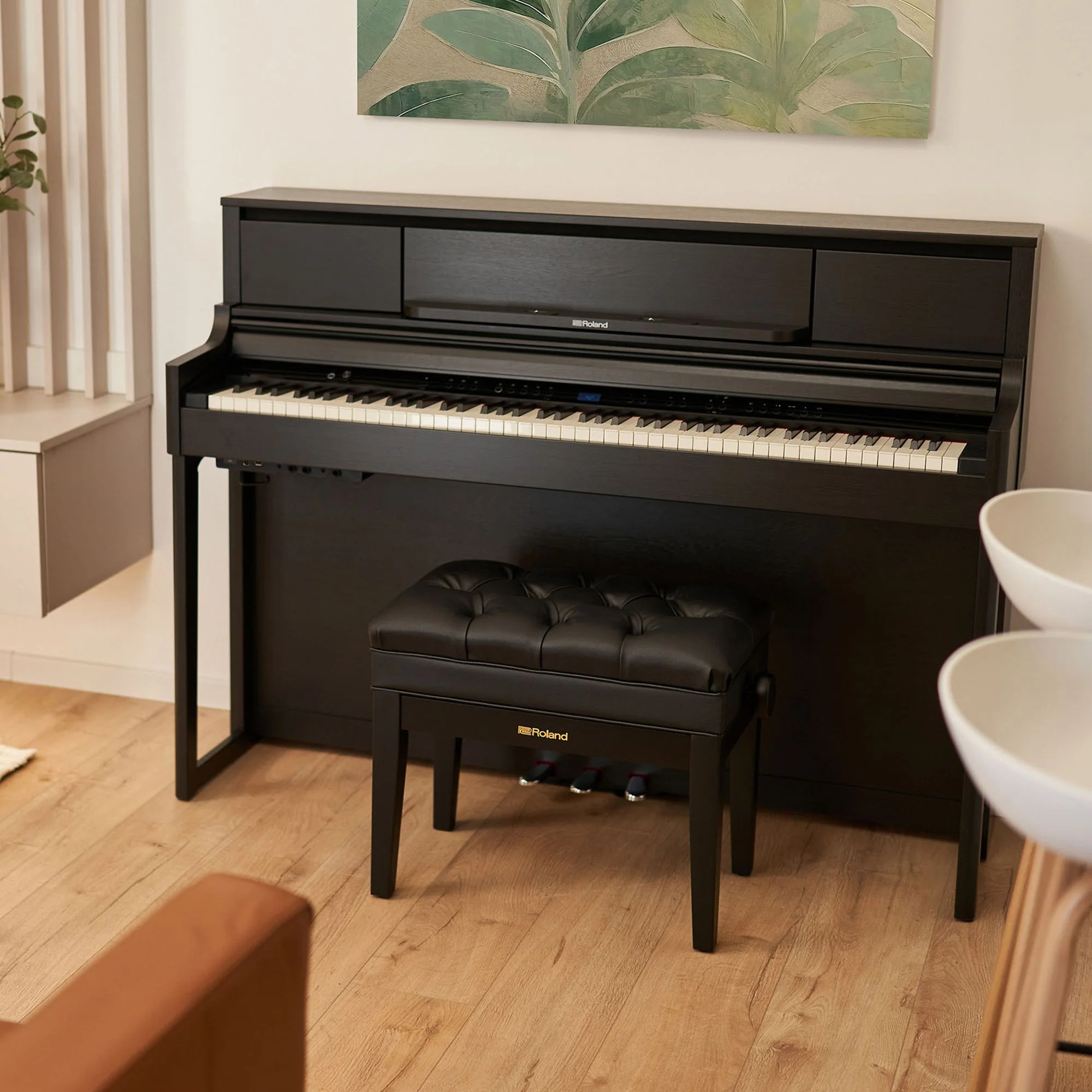 Roland LX5 Digital Piano Branded Package; Polished Ebony - Image 9