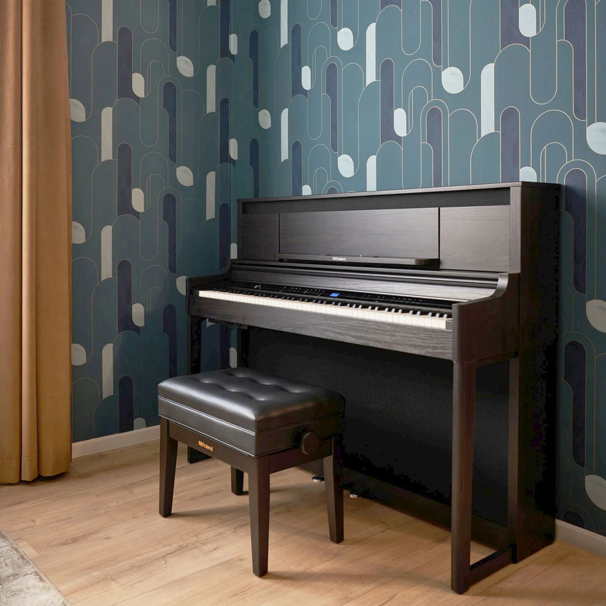 Roland LX6 Digital Piano Premium Package; Polished Ebony - Image 5