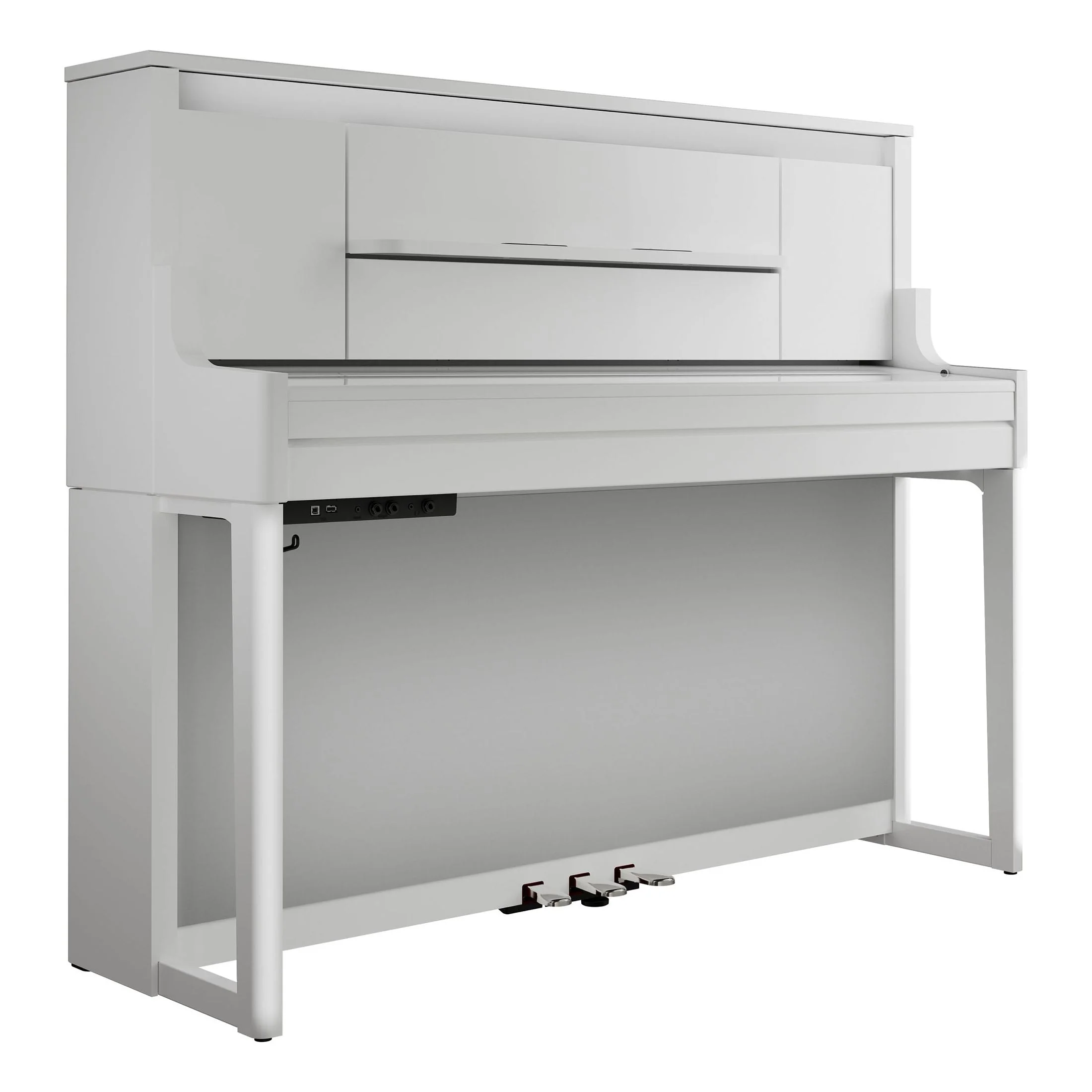 Roland LX9 Digital Piano Concert Package; Polished White - Image 2