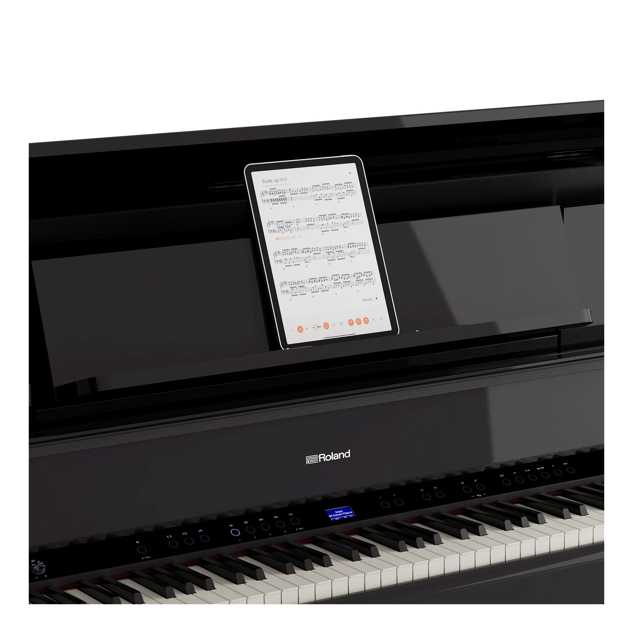 Roland LX9 Digital Piano Premium Package; Polished White - Image 7