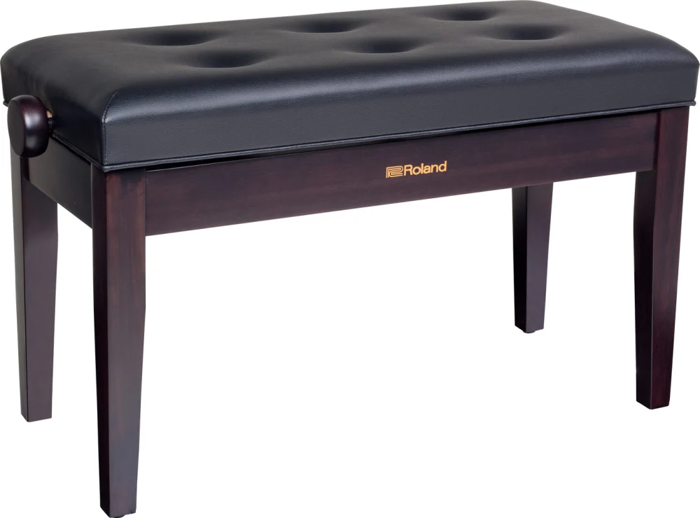 Roland RPB-D300RW Duet Piano Bench; Rosewood Vinyl Seat