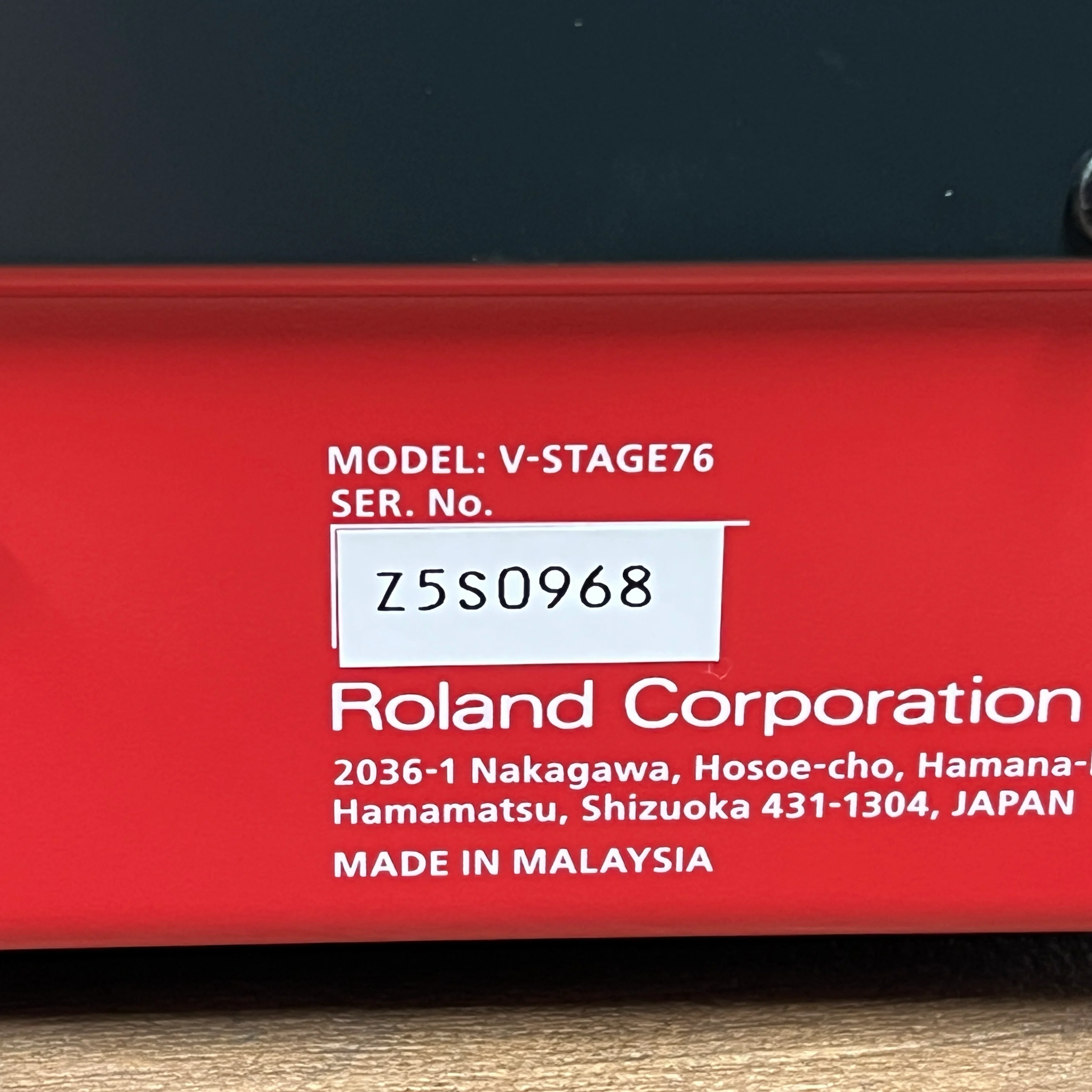 Roland V Stage 76 Keyboard; Serial No: Z5S0968 | Second Hand - Image 14