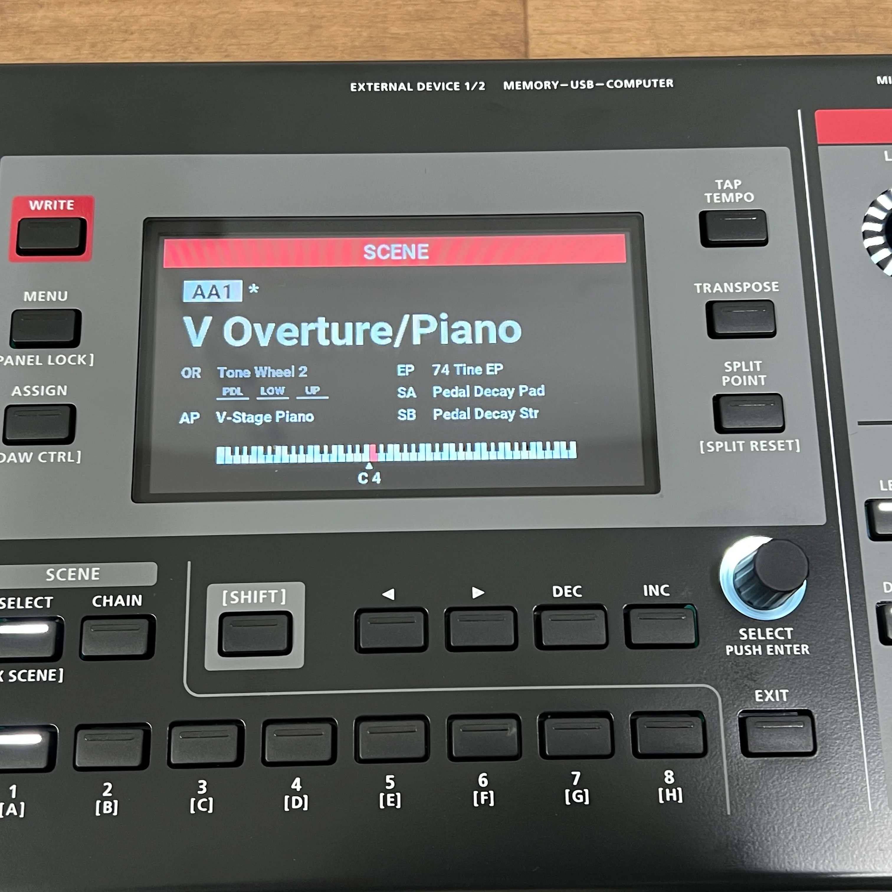 Roland V Stage 76 Keyboard; Serial No: Z5S0968 | Second Hand - Image 6