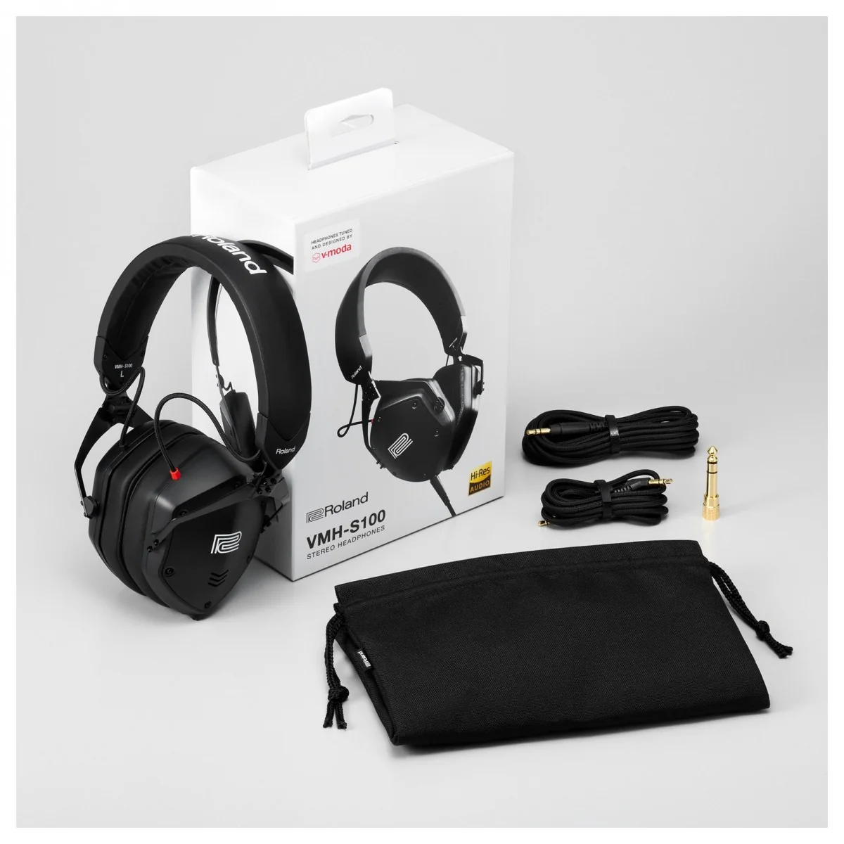 Roland VMH-S100 Over-Ear Closed-Back Music Production Headphones - Image 3