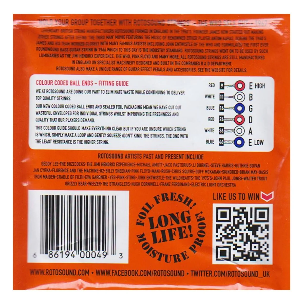 Rotosound RH9 Roto Orange - Image 2