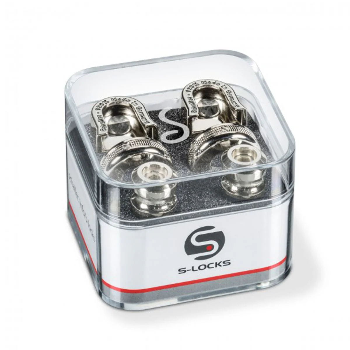 Schaller Guitar Strap Locks Chrome 1 Pair