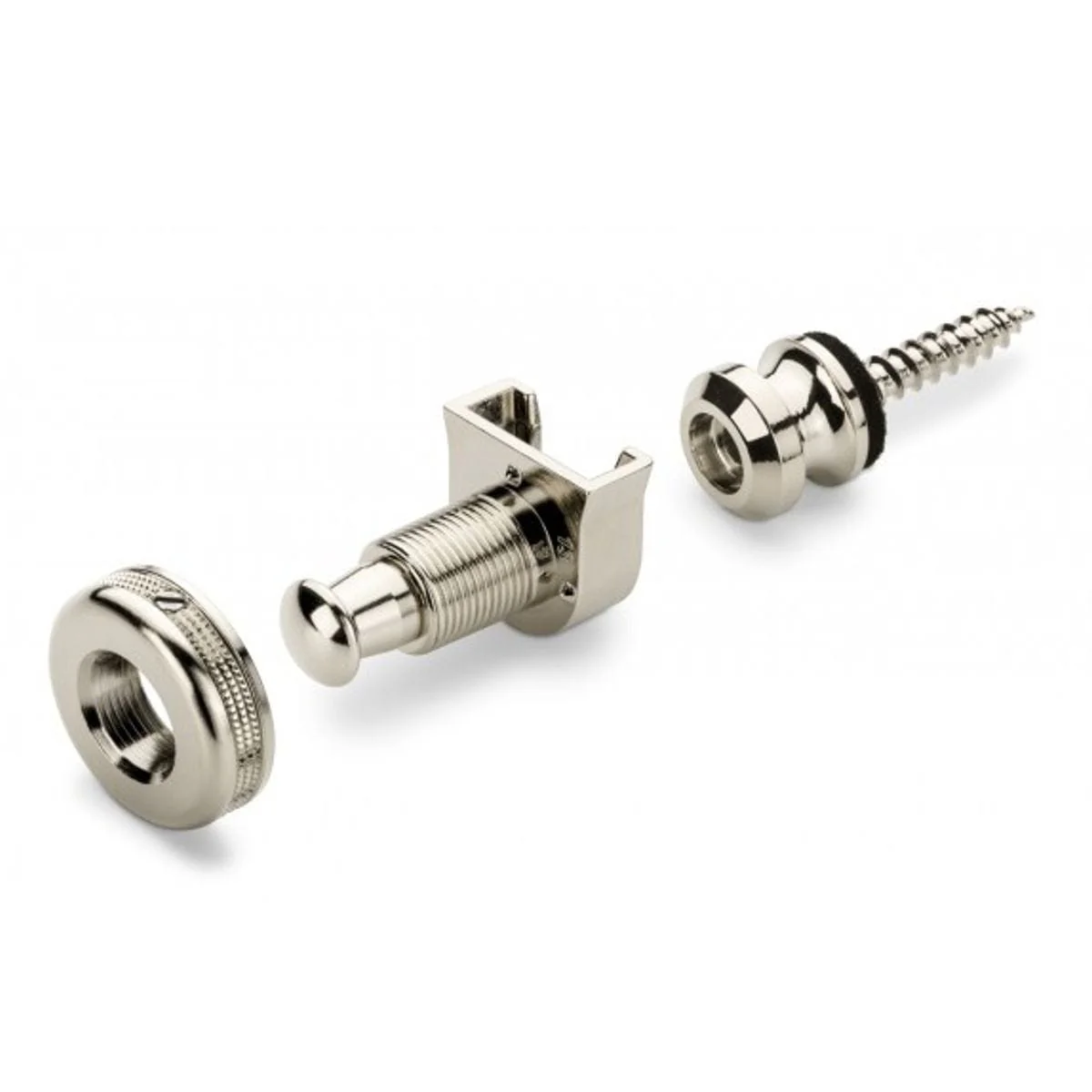 Schaller Guitar Strap Locks Chrome 1 Pair - Image 2