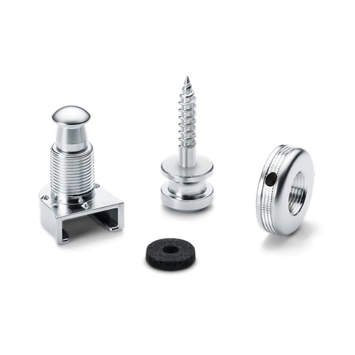 Schaller Guitar Strap Locks Chrome 1 Pair - Image 4