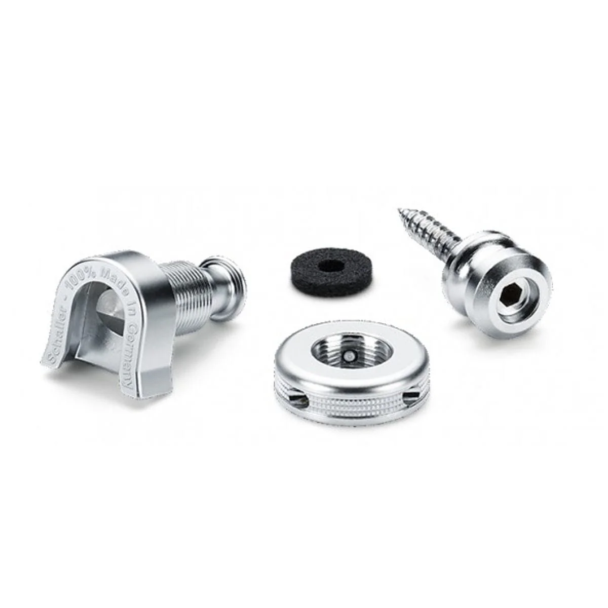 Schaller Guitar Strap Locks Chrome 1 Pair - Image 5