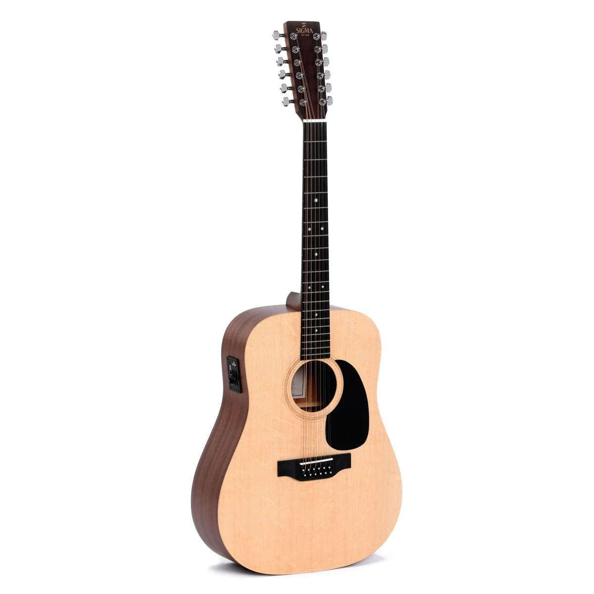 Sigma DM12E 12 String Electro Acoustic Guitar - Image 3