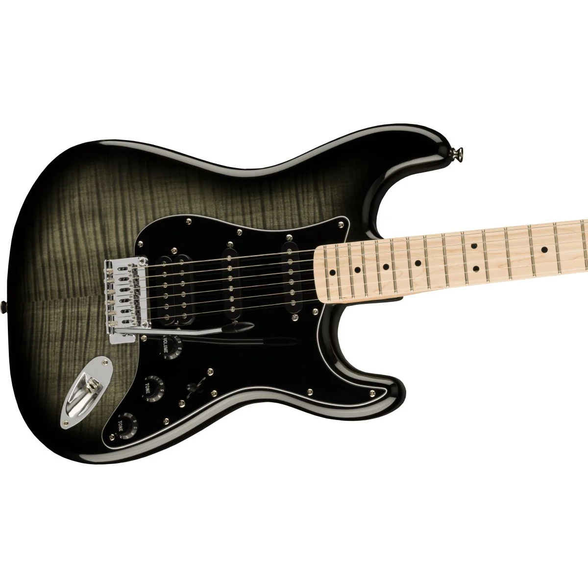 Squier Affinity Series Stratocaster FMT HSS; Black Burst - Image 7