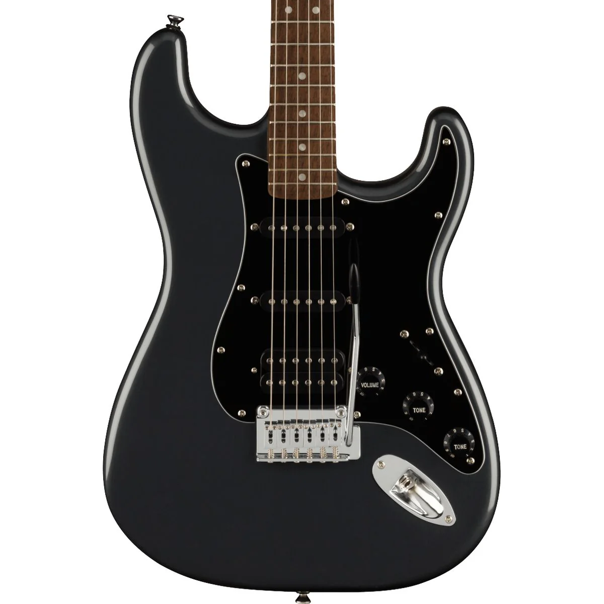 Squier Affinity Stratocaster HSS Guitar Pack Charcoal Frost Metallic - Image 3