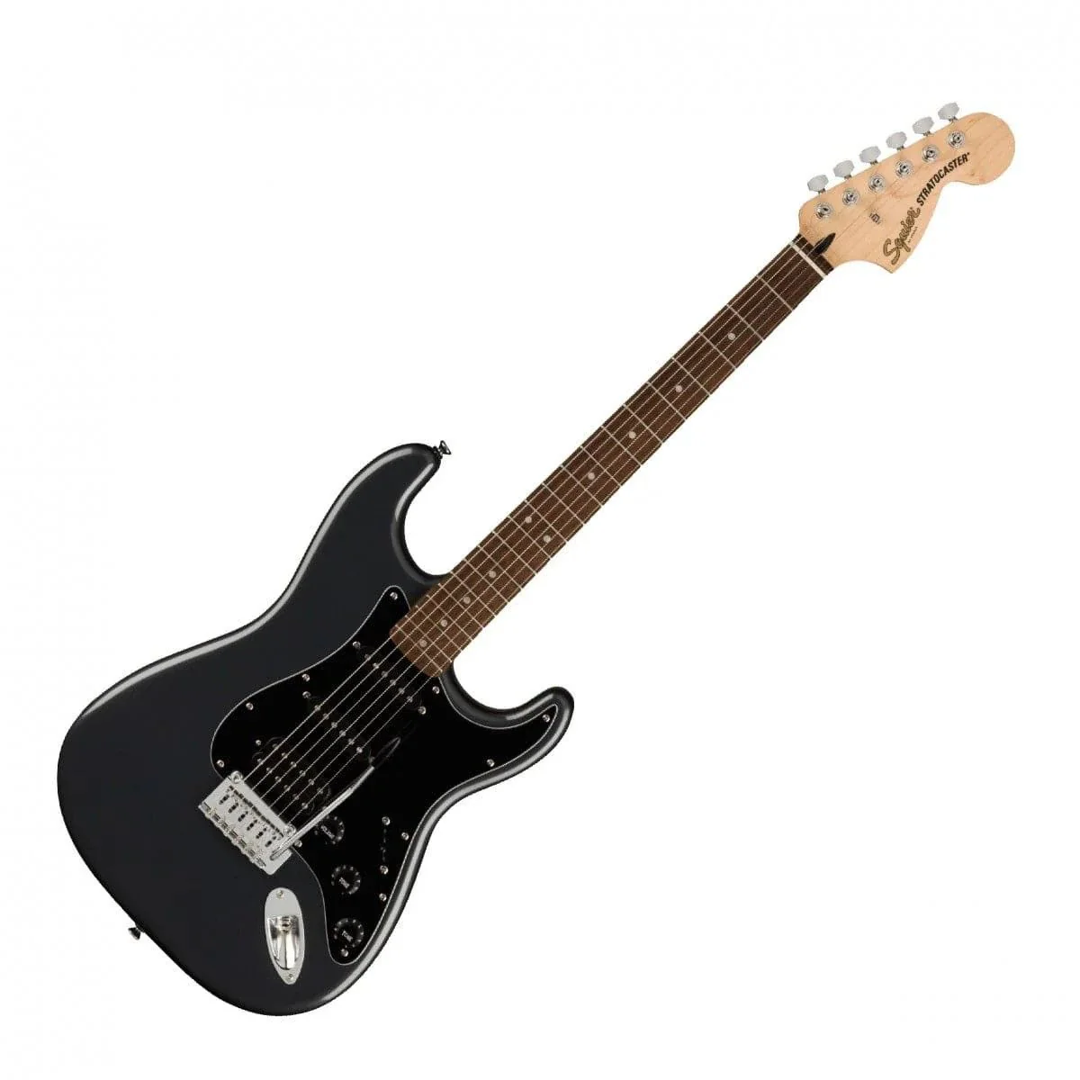 Squier Affinity Stratocaster HSS Guitar Pack Charcoal Frost Metallic - Image 4