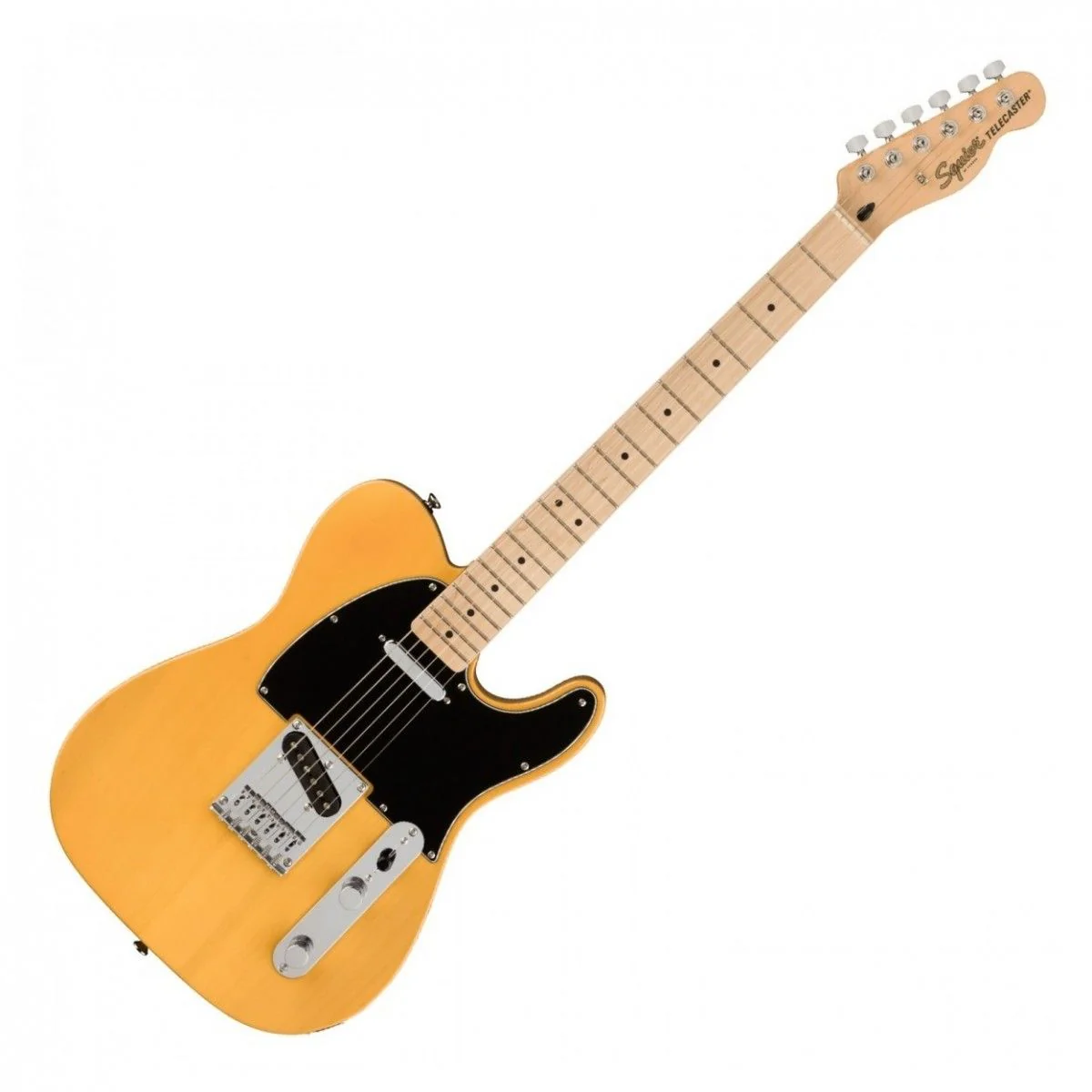 Squier Affinity Telecaster Maple Butterscotch Blonde Guitar - Image 3