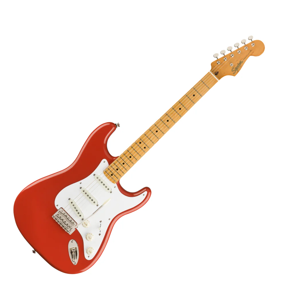 Squier Classic Vibe 50s Strat Maple Fiesta Red Guitar - Image 2