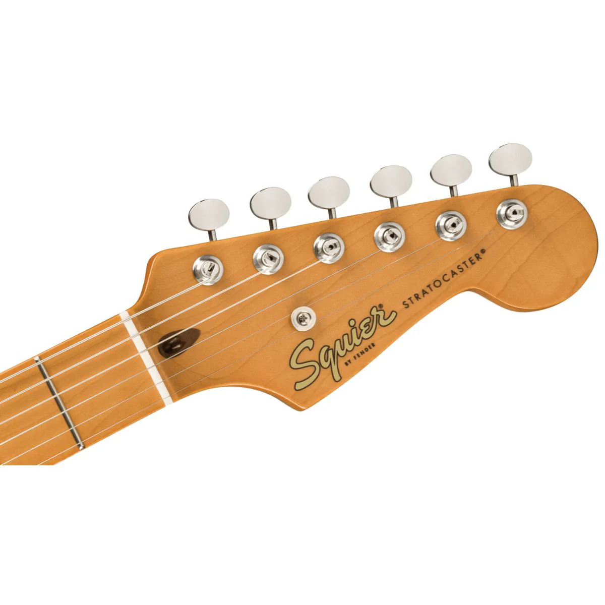 Squier Classic Vibe '50s Stratocaster HT, Maple Fingerboard, Parchment Pickguard, Surf Green - Image 5