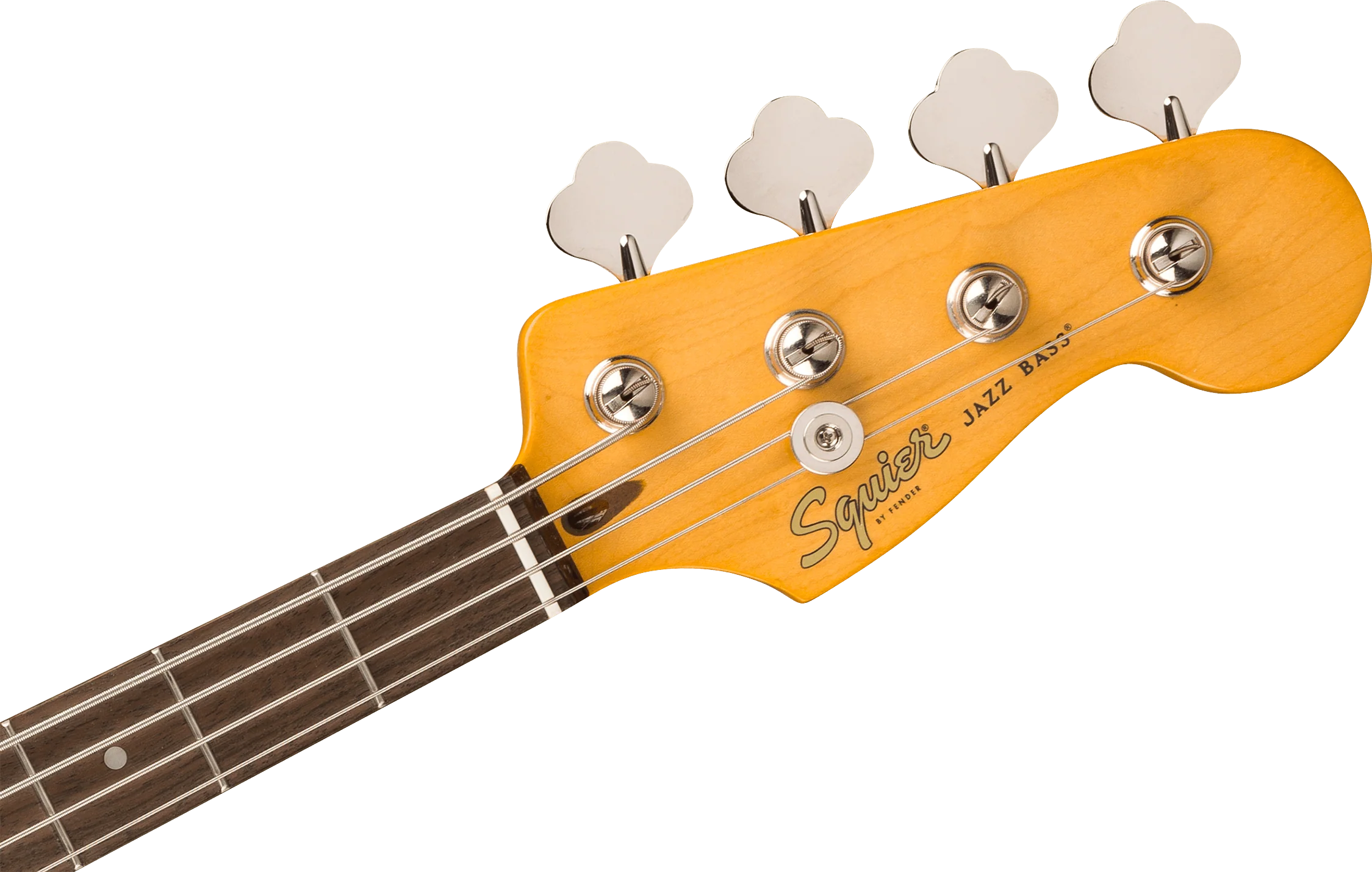 Squier Classic Vibe '60s Jazz Bass; Laurel Fingerboard, Tortoishell Pickguard, Tahitian Coral - Image 4