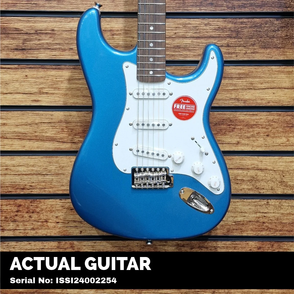 Squier Classic Vibe 60s Strat Laurel Lake Placid Blue Guitar - Image 2