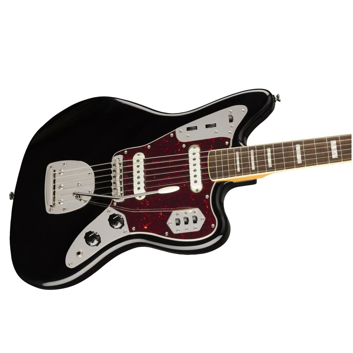 Squier Classic Vibe 70s Jaguar Black Guitar - Image 3
