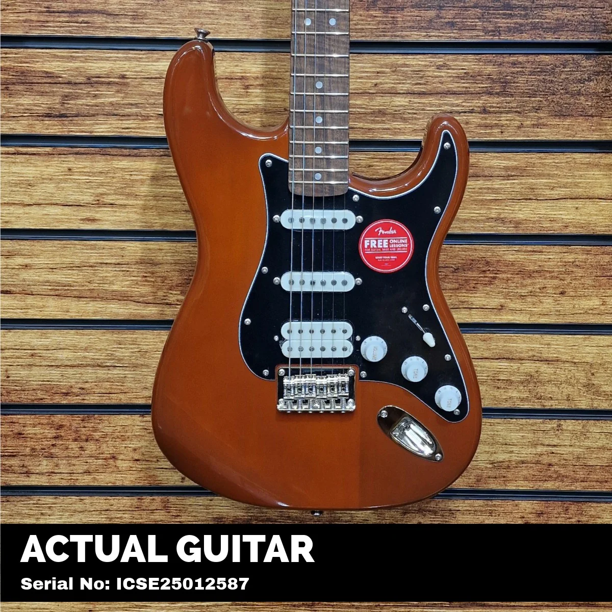 Squier Classic Vibe '70s Stratocaster HT HSS, Laurel Fingerboard, Black Pickguard, Mocha - Image 2