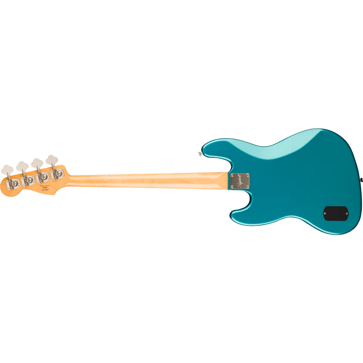 Squier Classic Vibe Active '70s Jazz Bass; Maple Fingerboard, Parchment Pickguard, Ocean Turquoise - Image 4