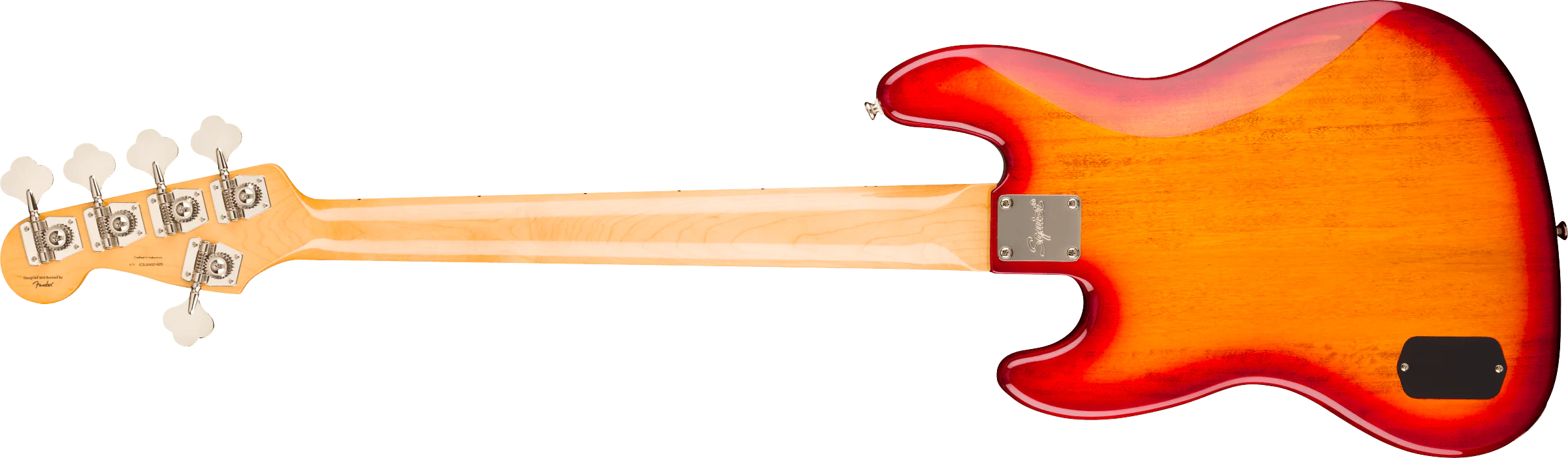 Squier Classic Vibe Active '70s Jazz Bass V, Laurel Fingerboard, White Pearloid Pickguard, Sienna Sunburst - Image 3