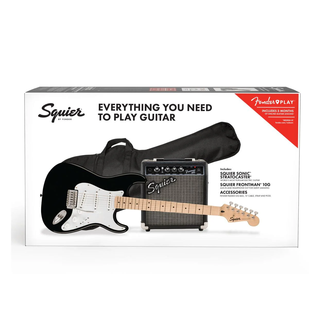 Squier Sonic Strat Pack Black - Image 3