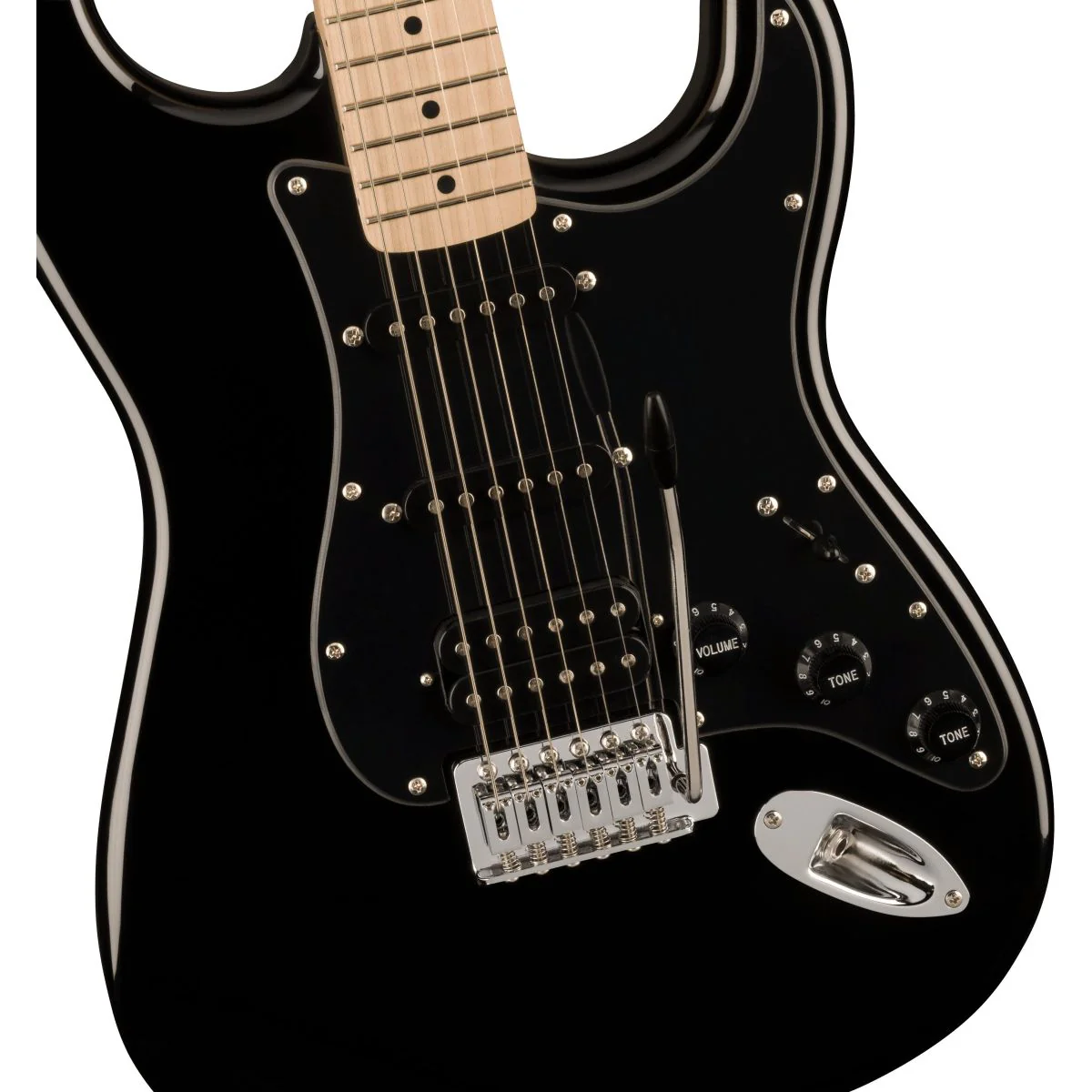 Squier Sonic Stratocaster HSS; Black - Image 4