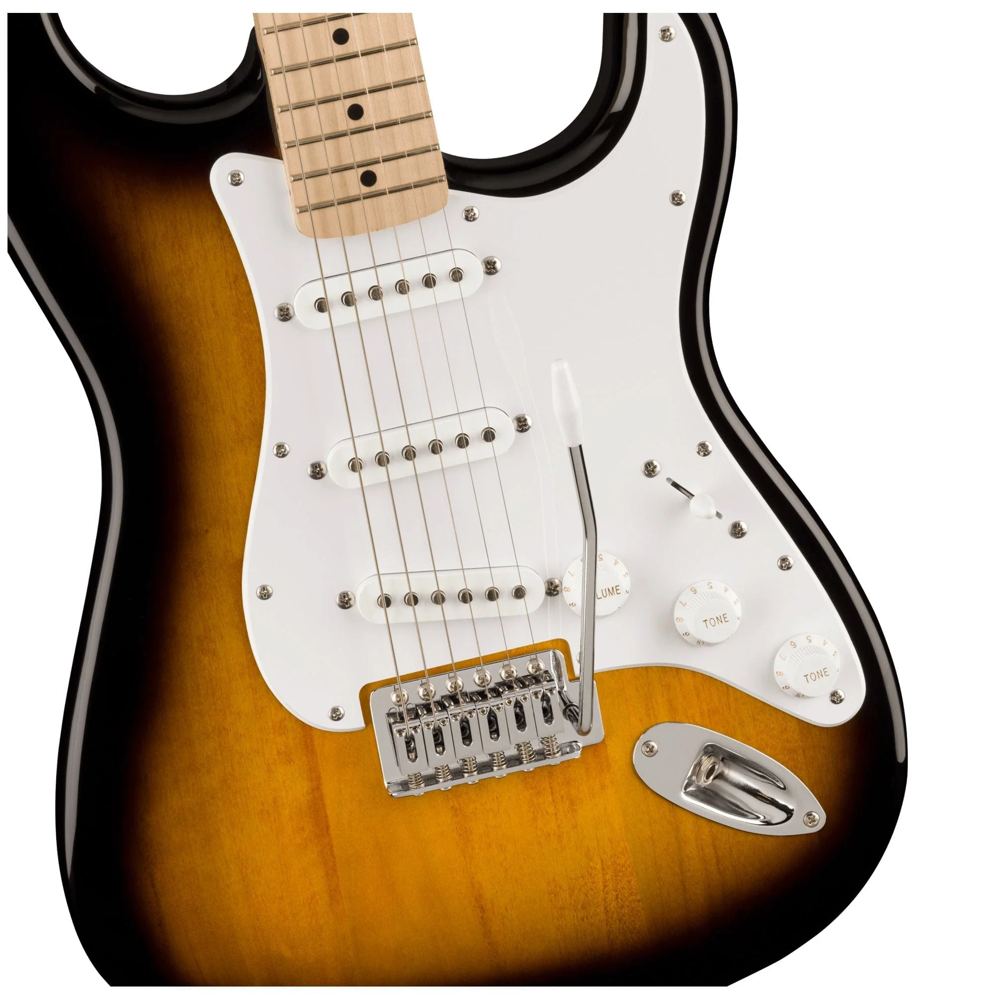 Squier Sonic Stratocaster Maple 2 Colour Sunburst Guitar - Image 3