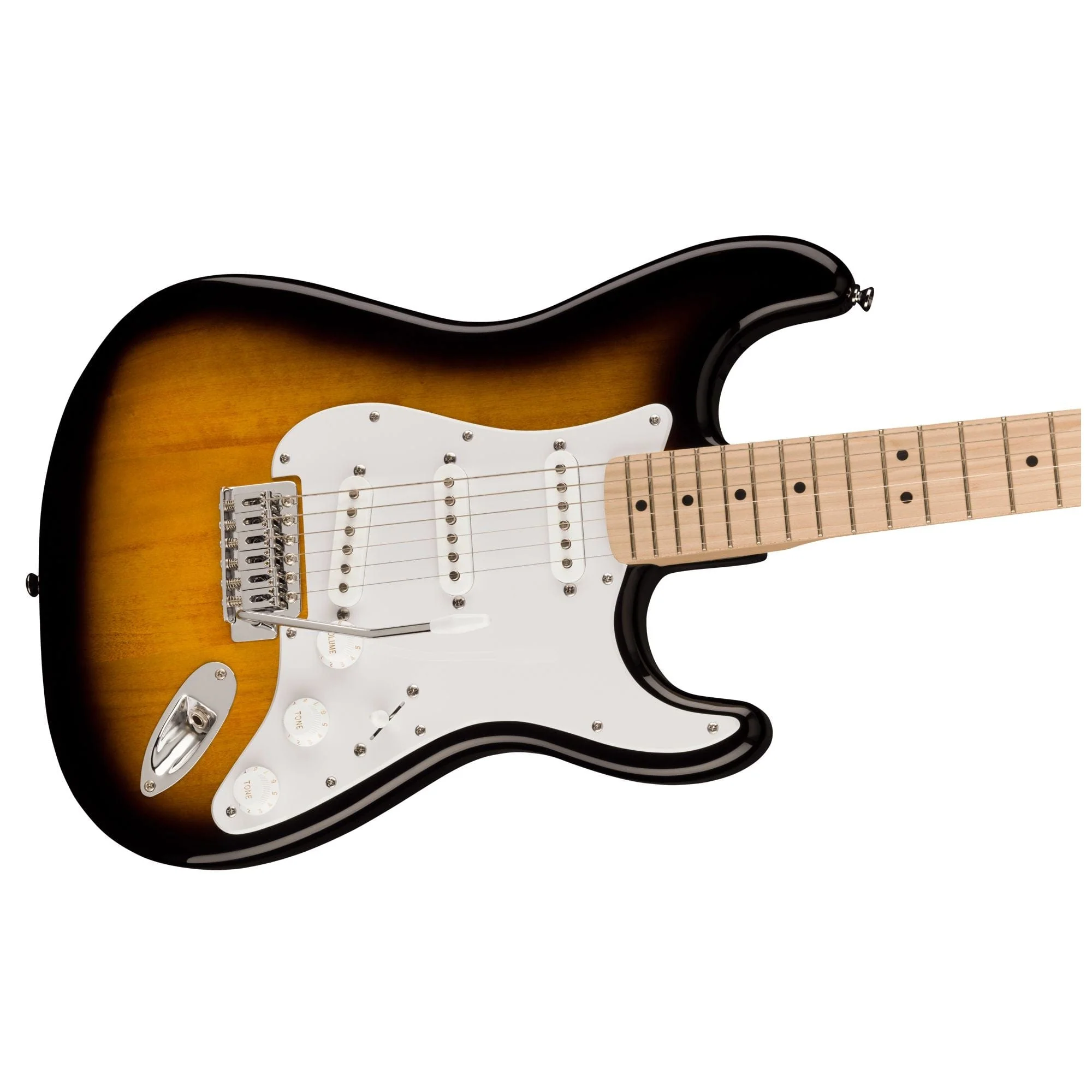 Squier Sonic Stratocaster Maple 2 Colour Sunburst Guitar - Image 4